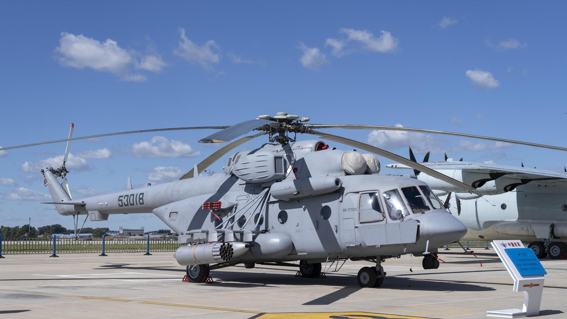 米-171SH武裝直升機(jī)，空中力量的璀璨明珠，米-171SH武裝直升機(jī)，空中璀璨明珠的震撼展現(xiàn)